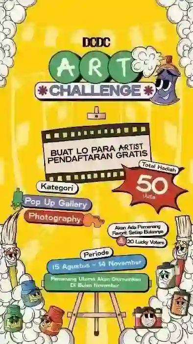 DCDC ART CHALLENGE: Ajang Kreativitas Buat Lo yang Cinta Seni Visual!