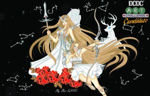 Greek Goddess "Athena and Artemis"