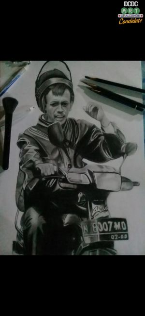 Realistis pencil drawing(munir)