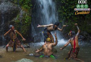 Teaterikal Topeng Atrok di Curug cigorobog,Sumedang