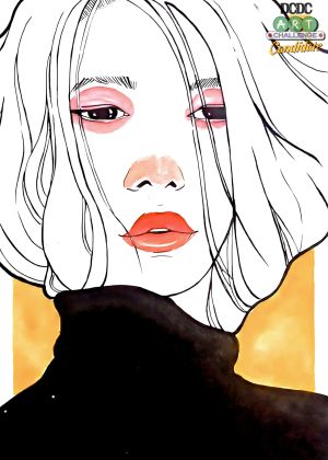 Breath Between Words (watercolor and ink on paper)