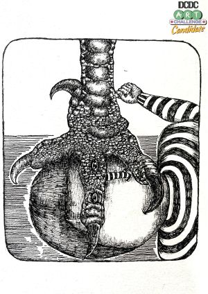 Kaki ayam bertaji tajam