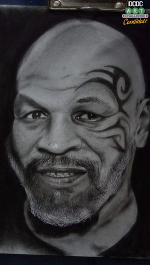 Realistis pencil drawing(mike taiyson)