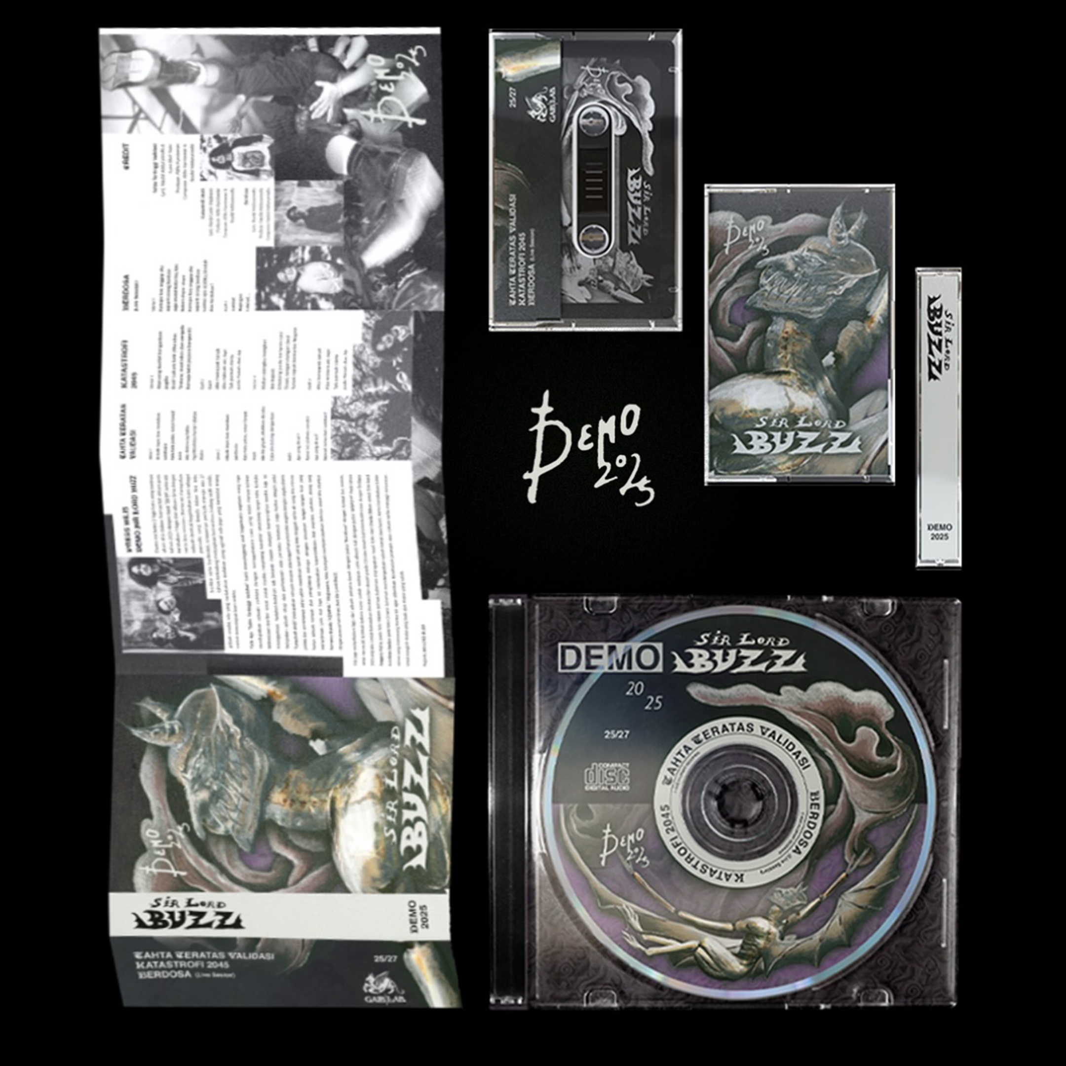 Terbatas! Demo Sir Lord Buzz Resmi Rilis dalam Format CD dan Cassette Tape