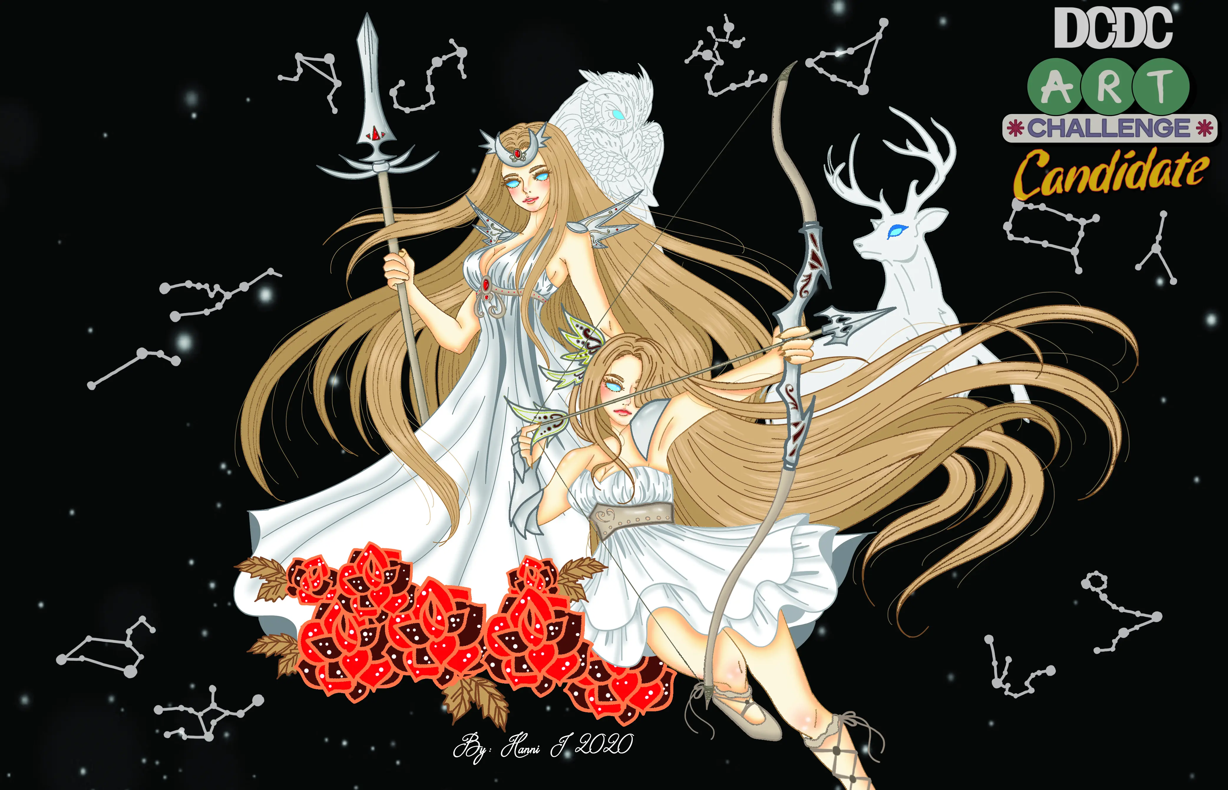 Greek Goddess "Athena and Artemis"